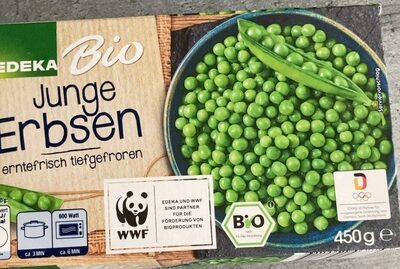 Junge Erbsen, erntefrisch tiefgefroren