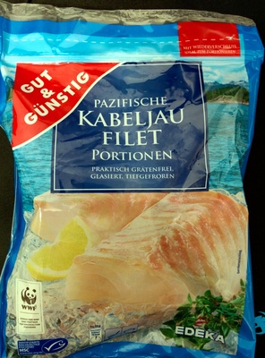 Pazifische Kabeljau Filet Portionen