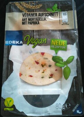 Veganer Aufschnitt Art Mortadella