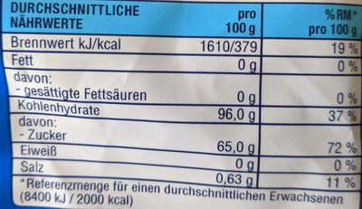 Eisbonbons nutrition facts table