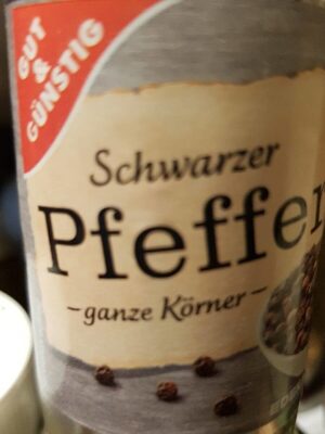 Schwarzer Pfeffer, ganze Körner