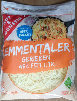 Emmentaler gerieben 45% Fett i.Tr.