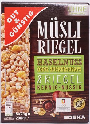 Haselnuss Riegel