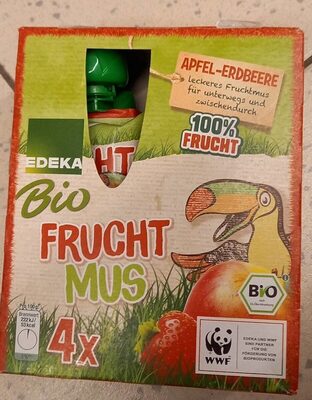 Bio Frucht mus Apfel-Erdbeere