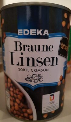 Braune Linsen Konserve