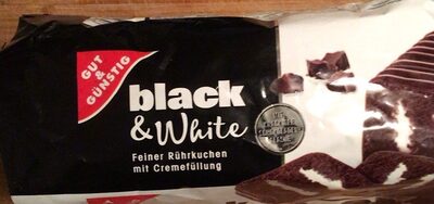 Black & White Feiner Rührkuchen mit Cremefüllung