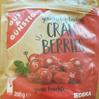 Cranberries, gezuckert, getrocknet front packaging