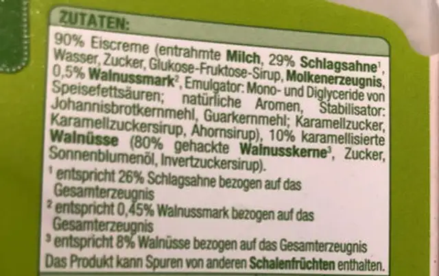 Unknown ingredients label