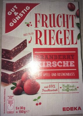 FRUCHT RIEGEL front packaging