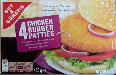 4 Chicken Burger Patties