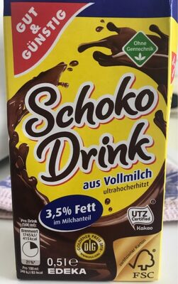 Schoko drink front packaging