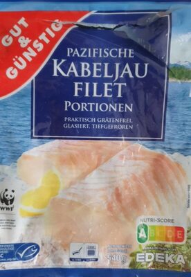 Pazifische Kabeljaufilet Portionen