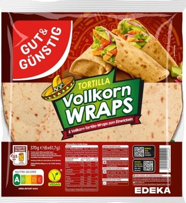 Tortilla Vollkorn Wraps front packaging