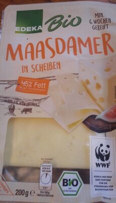 Maasdamer in Scheiben front packaging