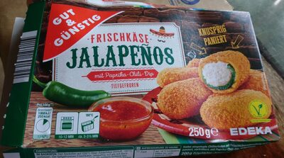 Frischkäse Jalapenos mit Paprika-Chili-Dip front packaging