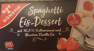 Spaghetti Eis-Dessert