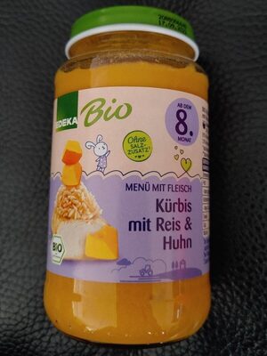 Kürbis mit Reis & Huhn (ab 8. Monat)