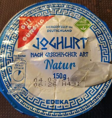 Joghurt griechischer Art