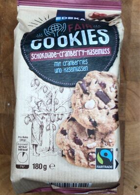 Fair Cookies-Schokolade-Cranberry-Haselnuss