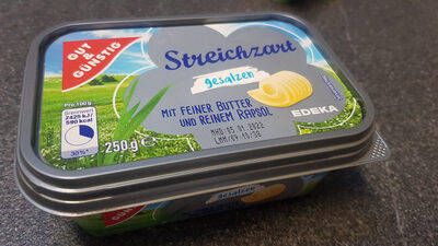 Streichzart gesalzen front packaging
