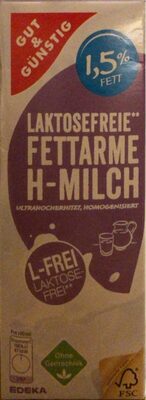 Laktosefreie fettarme h- Milch 1,5