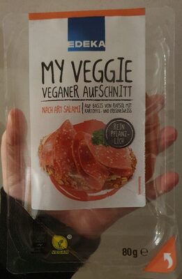My Veggie, veganer Aufschnitt nach Art Salami