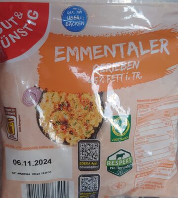 Emmentaler gerieben
