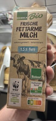 Frische fettarme Bio-Milch