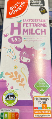 Laktosefreie fettarme H-Milch