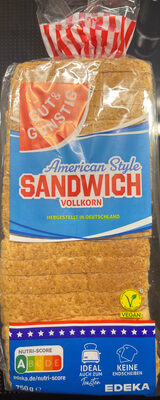 EDEKA GUT&GÜNSTIG  American Style Sandwich Vollkorn 750g  4311501772799 Weizenvollkornbrot
