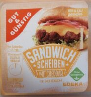 Sandwich Scheiben mit Cheddar