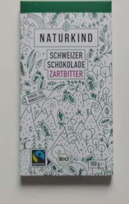 Schweizer Schokolade Zartbitter front packaging