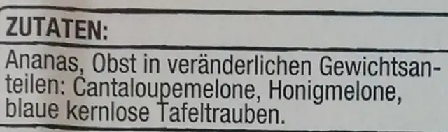 Füchtemix ingredients label