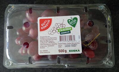 Trauben kernlos front packaging