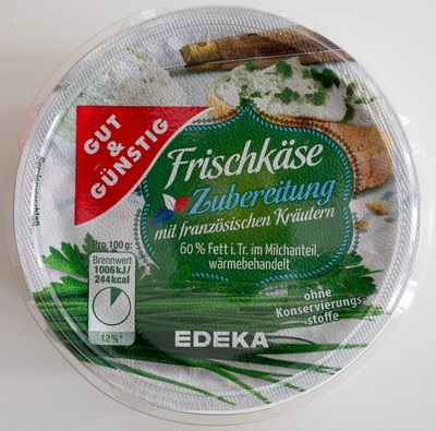 Frischkäsezubereitung mit französischen Kräutern