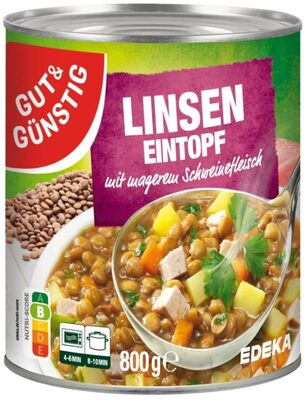 Linsen Eintopf mit Fleisch