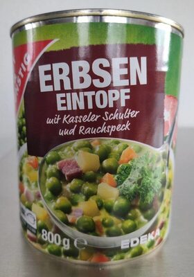 Dose Erbsen-Eintopf mit Kassler Schulter und Rauchspeck