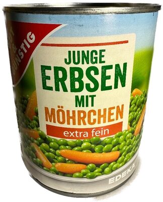 Gemüse Junge Erbsen mit Möhrchen