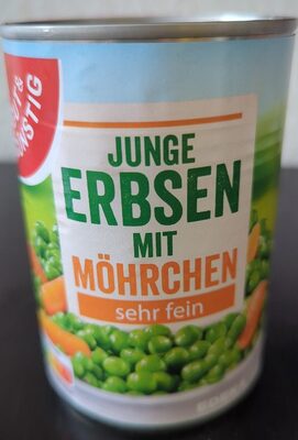 Junge Erbsen mit Möhrchen