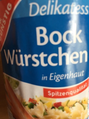 Bockwurst Delikatess Bock Würstchen in Eigenhaut