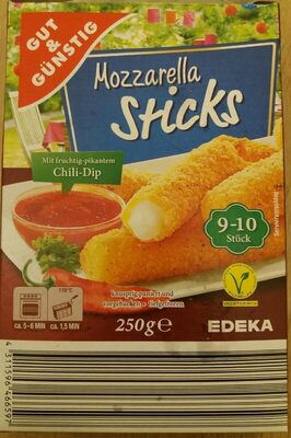 Mozzarella Sticks front packaging