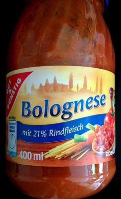 Bolognese mit 21% Rindfleisch