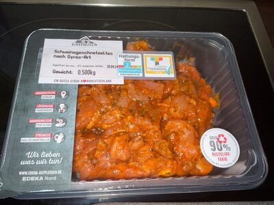 Schweinegeschnetzeltes nach Gyros Art