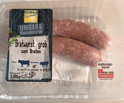Bratwurst Grob front packaging