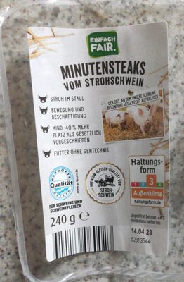 Minutensteaks vom Strohschwein