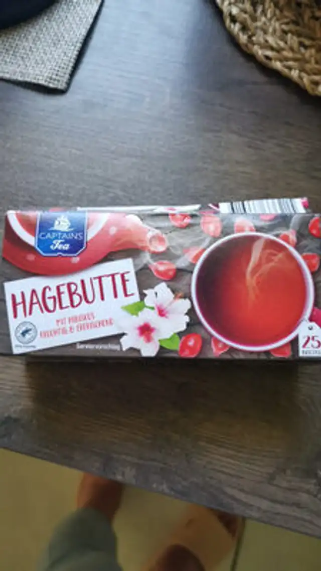 Hagebuttentee ingredients label
