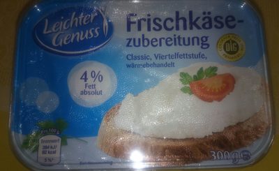 Frischkäsezubereitung