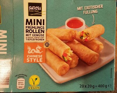 Minifrühlingsrollen mit Gemüse