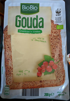Gouda Schnittkäse in Scheiben