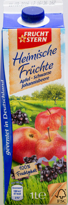 Heimische Früchte Apfel - Schwarze Johannisbeere